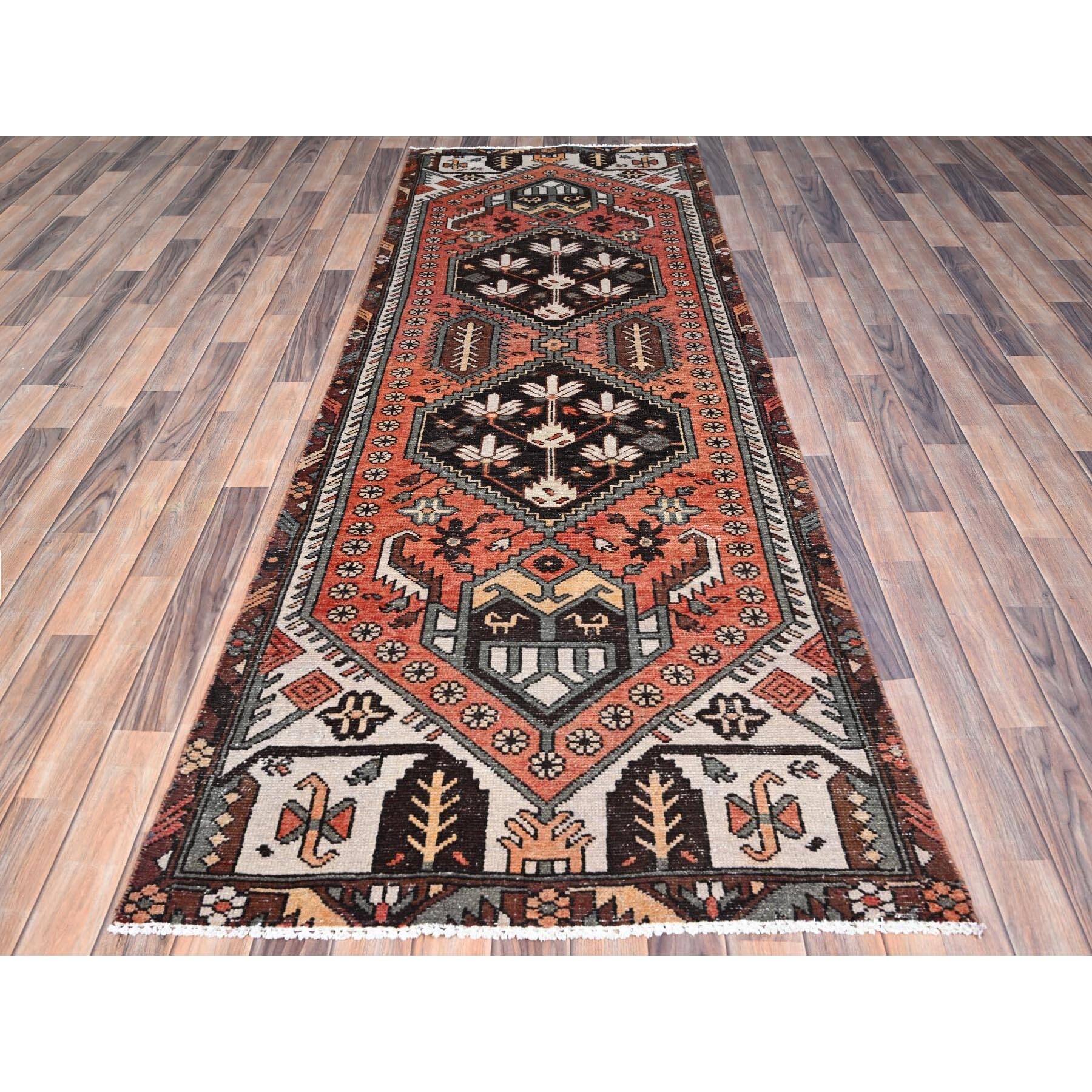 Shahbanu Rugs Lust Red Hand Knotted Pure Wool Professionally Cleaned